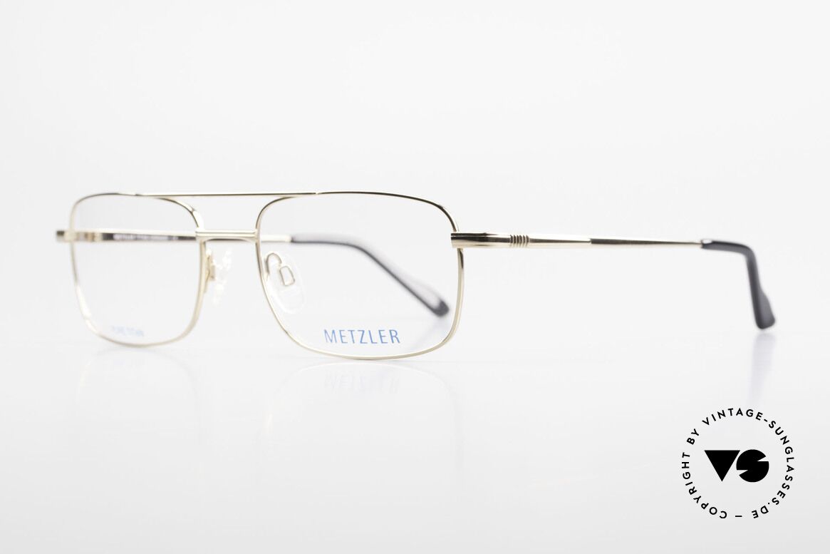 Metzler 1680 90's Titan Frame Gold Plated, 'made in Germany' quality: gold-plated titan frame, Made for Men
