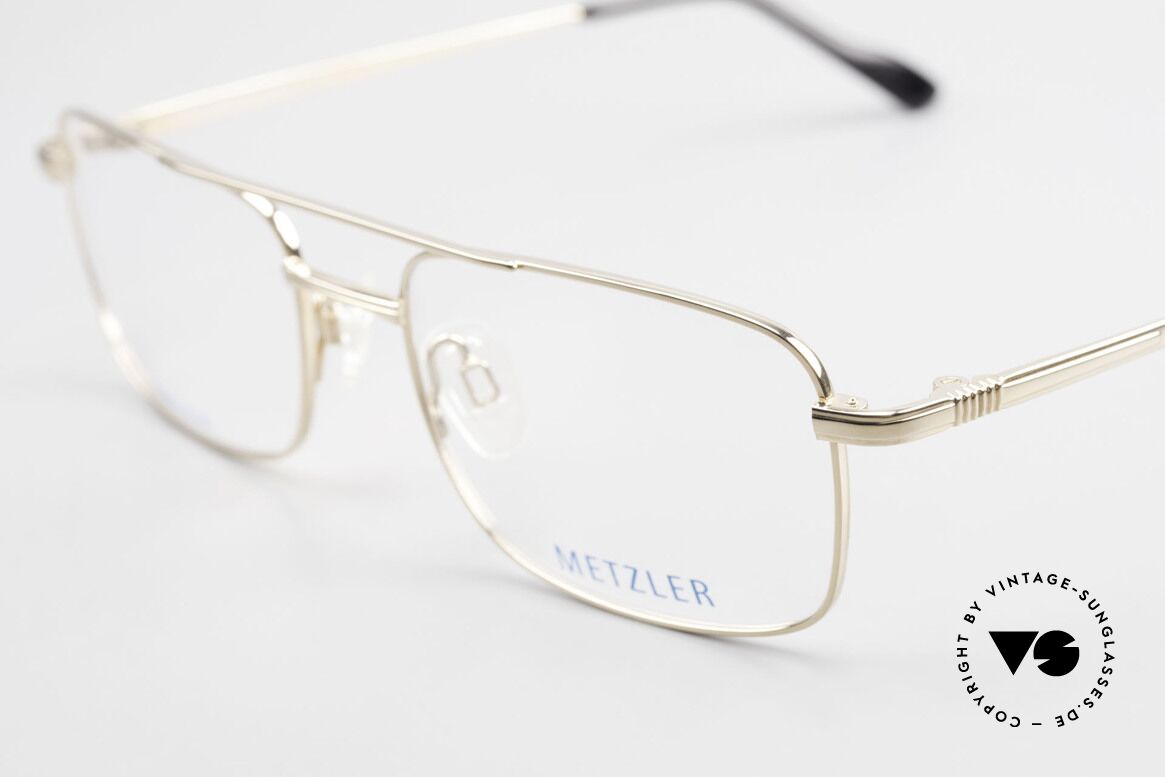 Metzler 1680 90's Titan Frame Gold Plated, never worn (like all our rare vintage 90s eyeglasses), Made for Men