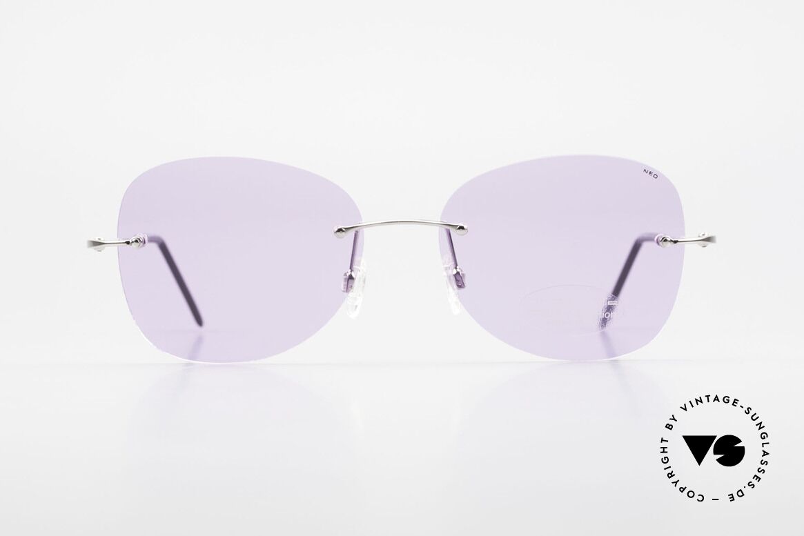 Neostyle Holiday 2051 Rimless XXL Sunglasses Ladies, rimless XXL sunglasses for ladies from the 1990s, Made for Women