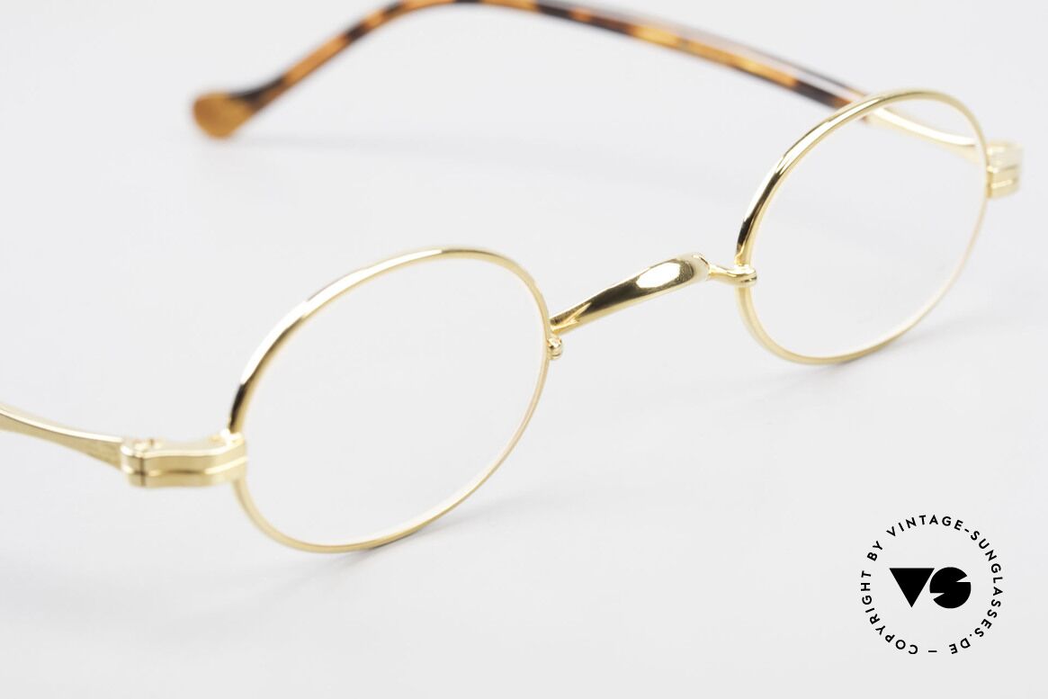 Lunor II A 04 XS Eyeglasses Oval Gold Plated, unworn RARITY (for all lovers of quality) from app. 1998, Made for Men and Women