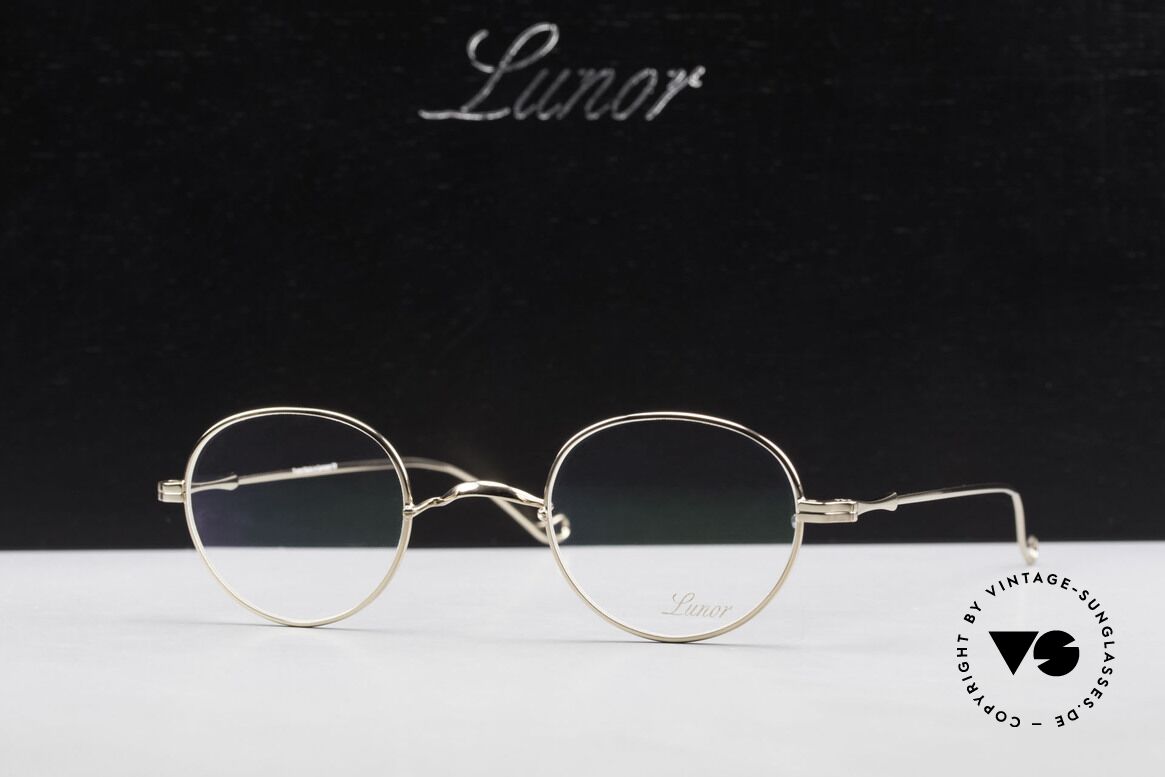 Lunor II 22 Rare Eyeglasses Gold Plated, Size: medium, Made for Men and Women
