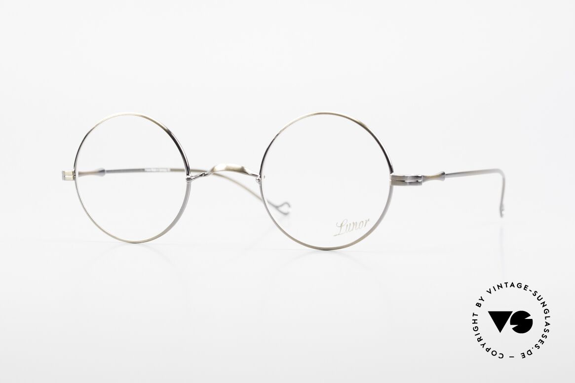 Lunor II 23 Limited Edition Antique Gold, round Lunor eyeglasses of the old "LUNOR II" series, Made for Men and Women
