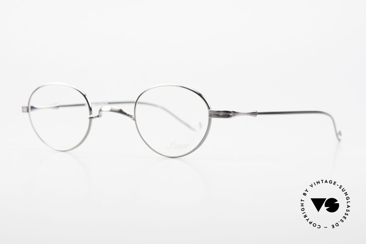 Lunor II 20 Lunor Eyeglasses Unisex Small, plain design with a W-shaped bridge, ANTIQUE SILVER, Made for Men and Women