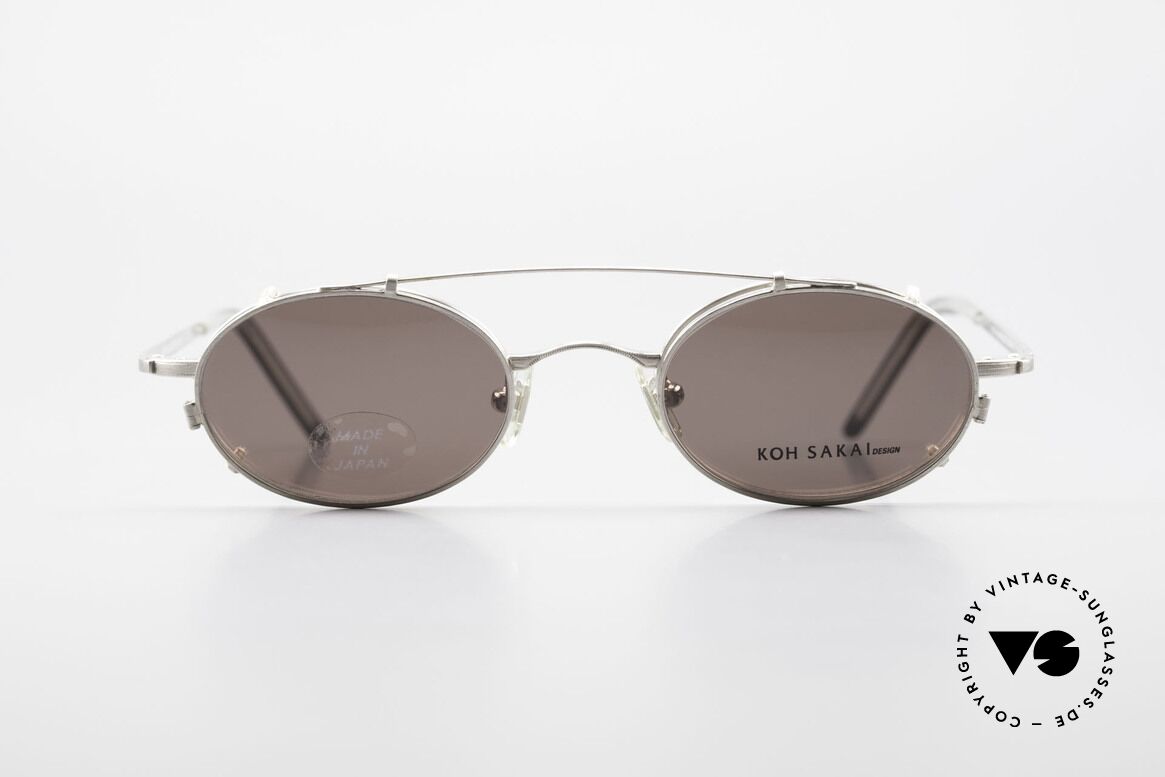 Koh Sakai KS9781 Vintage Metal Glasses Clip On, vintage glasses Koh Sakai KS9781, 44-20, with clip-on, Made for Men and Women