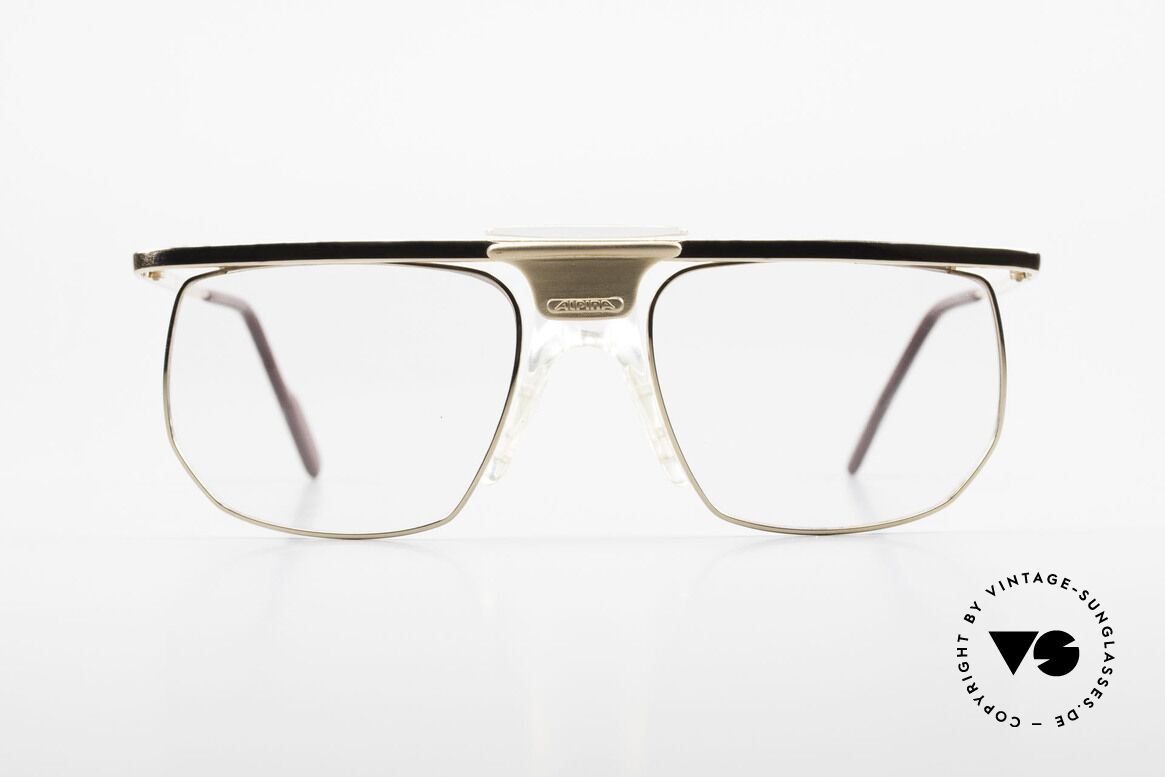 Alpina PSO 905 Vintage Glasses Saddle Bridge, gold-plated frame with a striking nose bridge, Made for Men