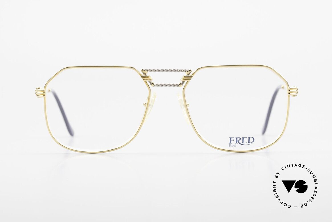 Fred Cap Horn - L Rare Luxury Eyeglasses 80's, precious 1980's eyeglasses by Fred in Large size 58-18, Made for Men