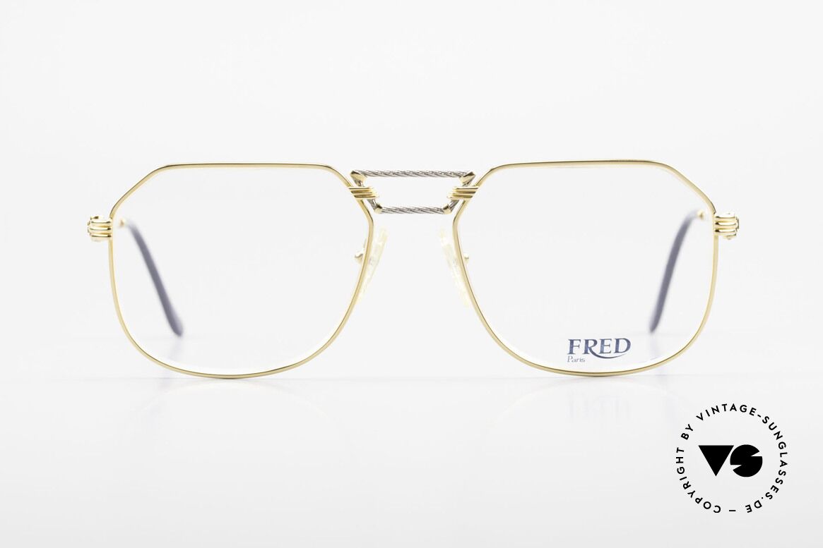 Fred Cap Horn - L Rare Luxury Eyeglasses 80's, marine design (distinctive FRED) in high-end quality, Made for Men