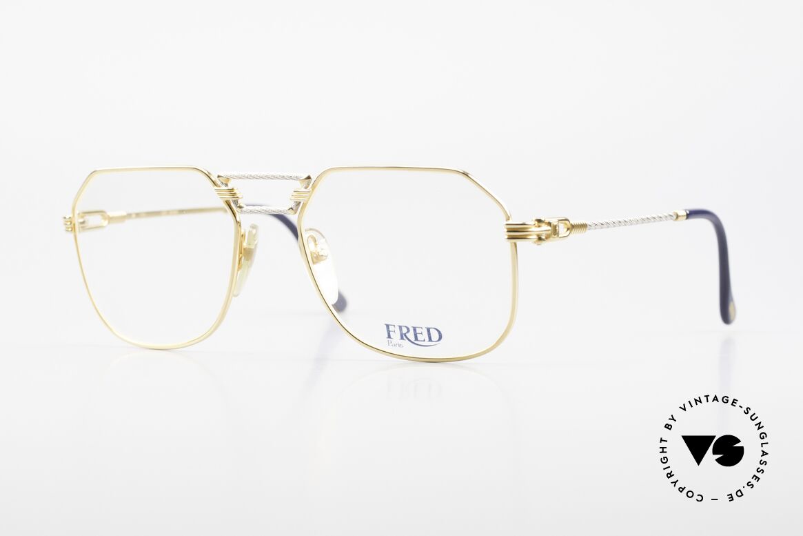 Fred Cap Horn - M Rare 80's Luxury Eyeglasses, precious 80's eyeglasses by Fred in medium size 54-18, Made for Men