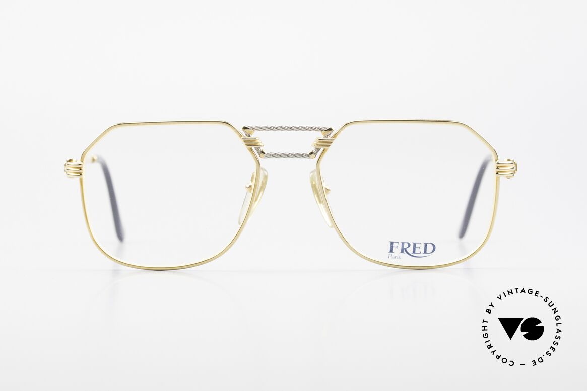 Fred Cap Horn - M Rare 80's Luxury Eyeglasses, marine design (distinctive FRED) in high-end quality, Made for Men