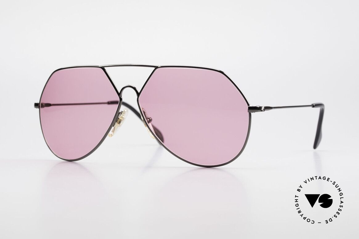 Alpina TR6 Old 80's Aviator Frame Pink, ultra rare old Alpina sunglasses from 1986/1987, Made for Men