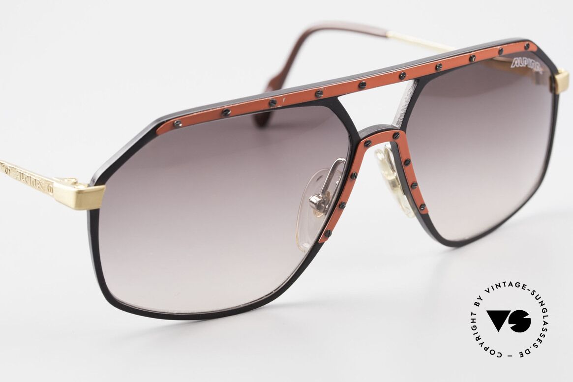 Alpina M6 Rare 80's Vintage Sunglasses, never worn, (comes with a hard case by BVLGARI), Made for Men and Women