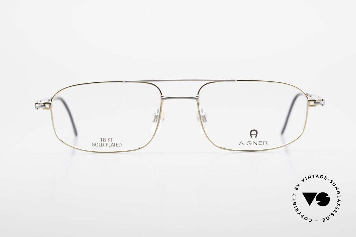 Aigner EA9111 90's Men's Frame Gold Plated, 90's original Aigner eyewear in cooperation with Metzler, Made for Men