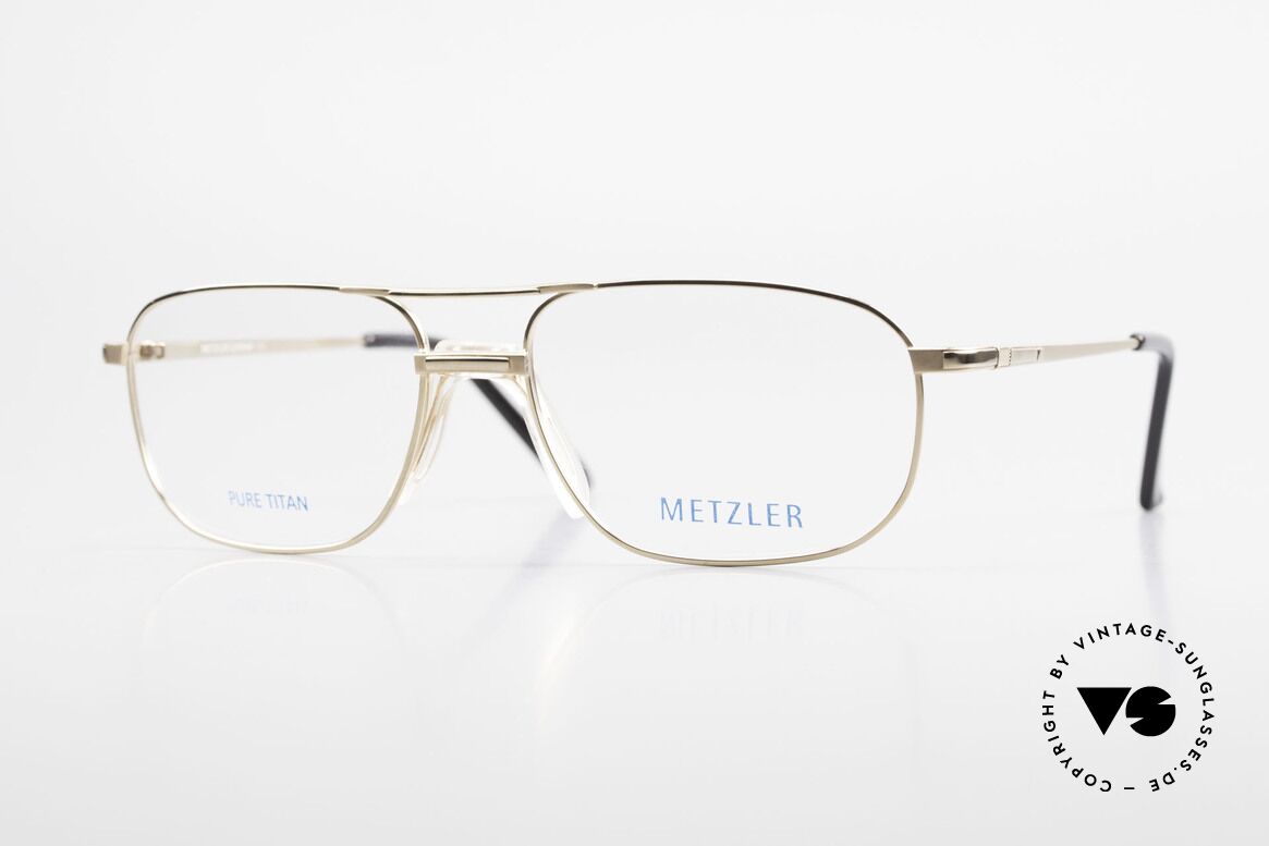 Metzler 1714 Classic Men's Glasses Titan, METZLER eyeglasses 1714, col 130, size 56/17, 140, Made for Men