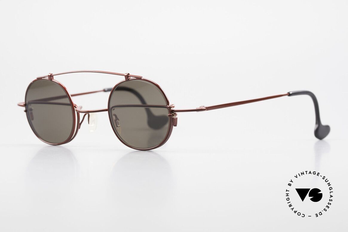 Theo Belgium Gordon Reading Glasses With Clip On, so to speak: two different glasses in one model, unique, Made for Men and Women
