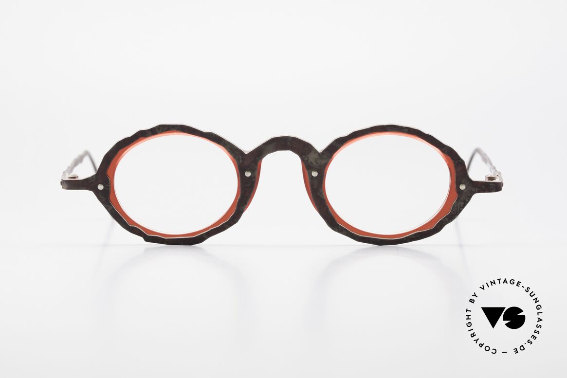 Theo Belgium Eye-Witness GG Avant-Garde Eyeglasses 90's, vintage Theo eyeglasses of the fancy Eye-Witness series, Made for Men and Women