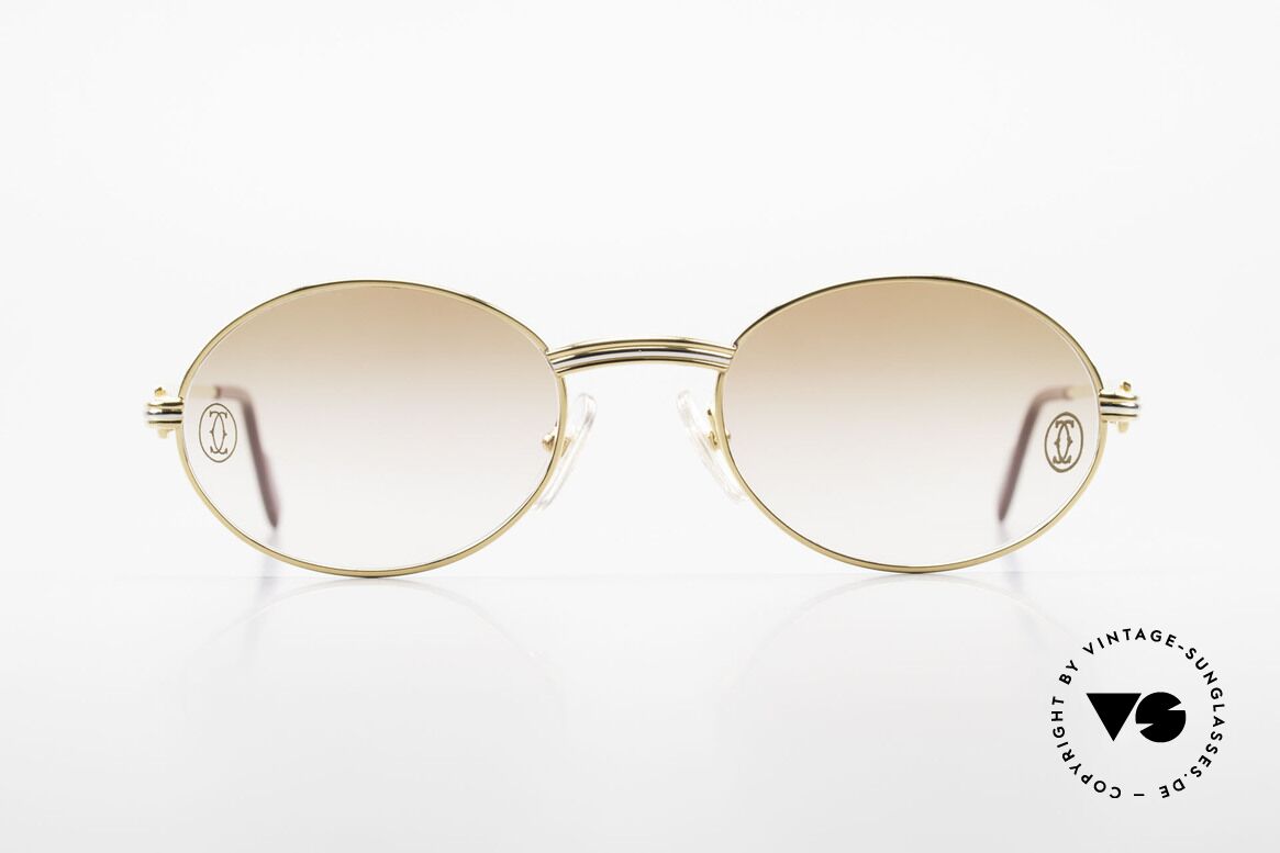 Cartier Saint Honore Customized Version Large Size, oval VINTAGE CARTIER sunglasses from app. 1998, Made for Men