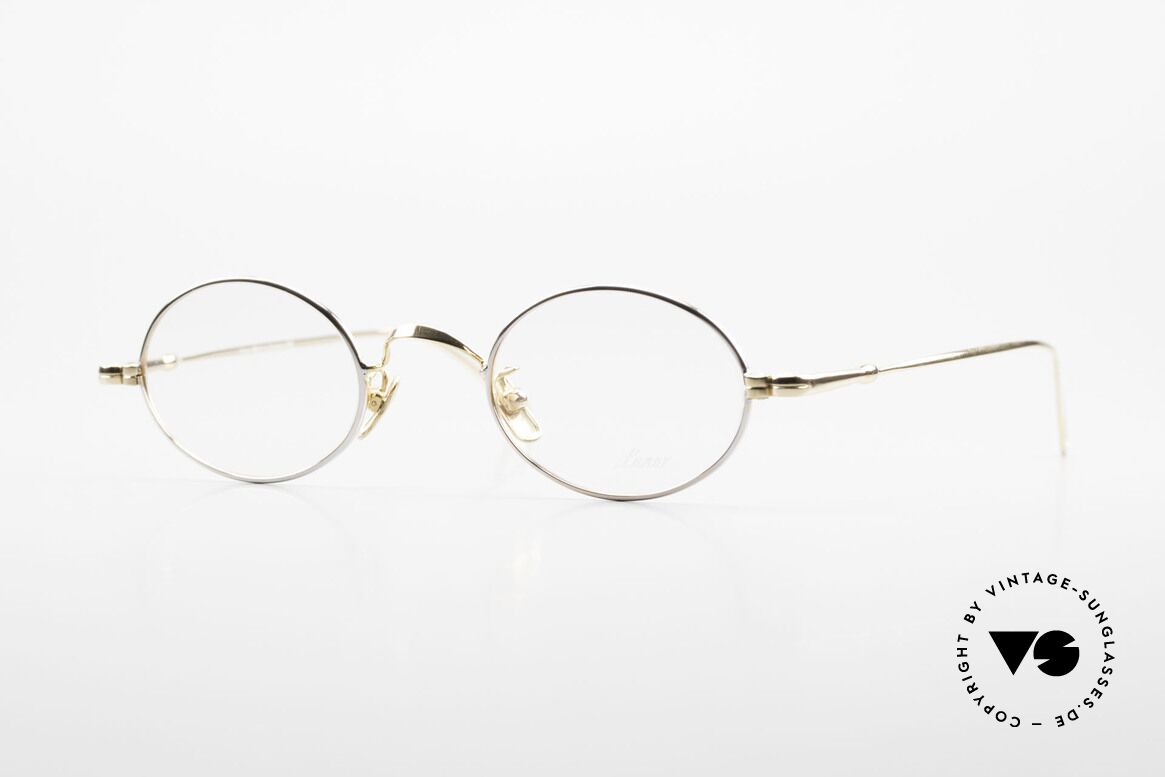 Lunor V 100 Oval Vintage Glasses Bicolor, LUNOR: honest craftsmanship with attention to details, Made for Men and Women