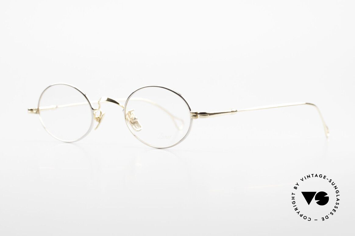 Lunor V 100 Oval Vintage Glasses Bicolor, model V100: oval eyeglass-frame, full rim (unisex specs), Made for Men and Women
