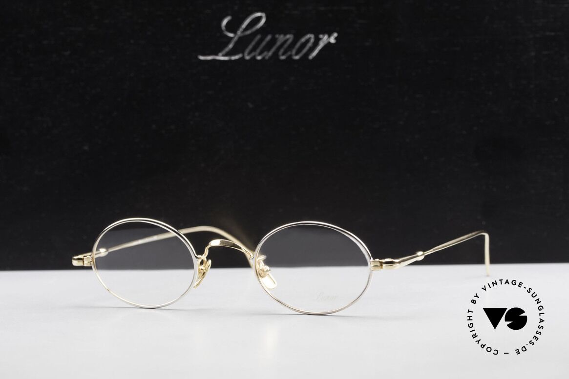Lunor V 100 Oval Vintage Glasses Bicolor, Size: medium, Made for Men and Women