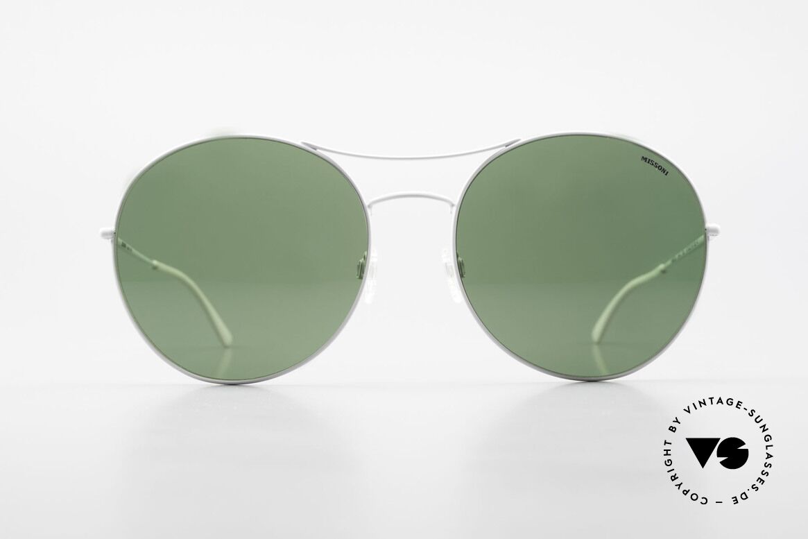 Missoni 0440 Oversized Aviator Sunglasses, 90s oversized aviator sunglasses, 64mm frame height, Made for Men and Women