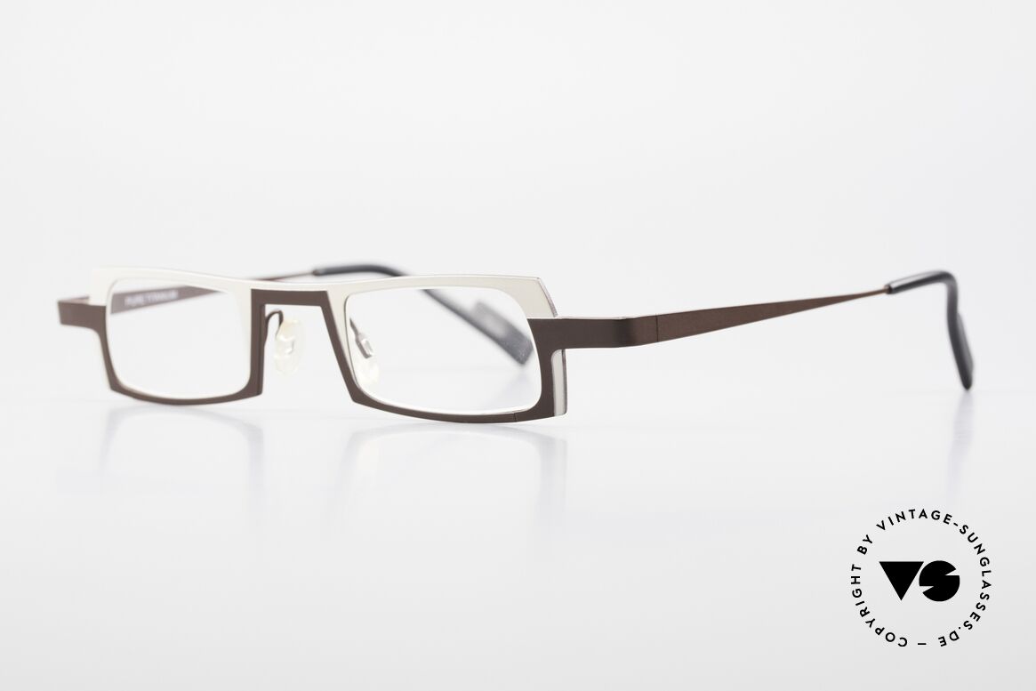 Theo Belgium Wimsey Square Men's Glasses Titanium, lightweight & very comfortable, pure TITANIUM frame, Made for Men