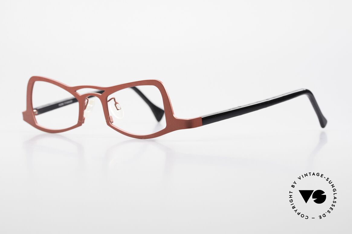 Theo Belgium Eye-Witness JK Pure Titanium Ladies Glasses, spectacular eye-catcher in top quality (pure titanium), Made for Women