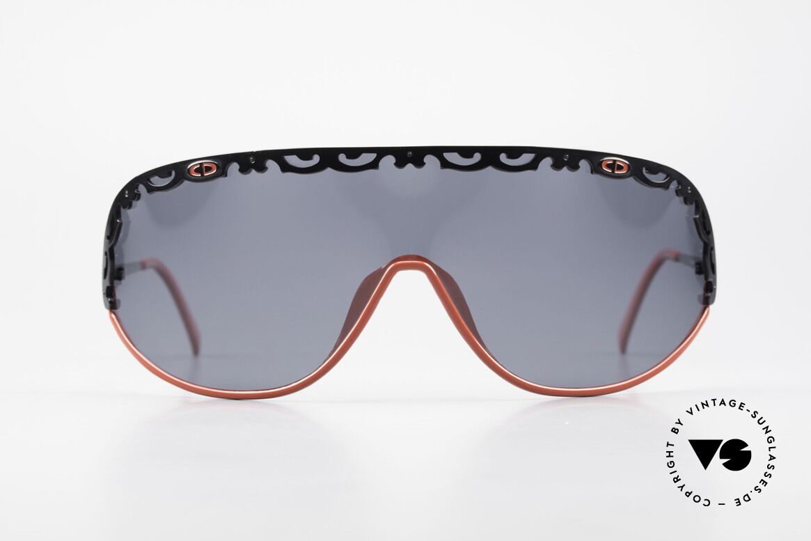 Christian Dior 2501 Polarized Sunglasses 80's 90's, one large, single shade in X-Large size (panorama view), Made for Women