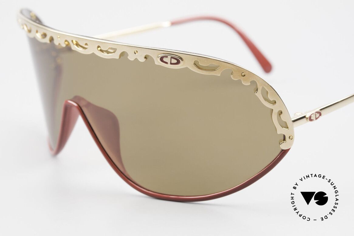 Christian Dior 2501 Panorama View Sunglasses 80's, functional designer shades with polarized lens / shield, Made for Women