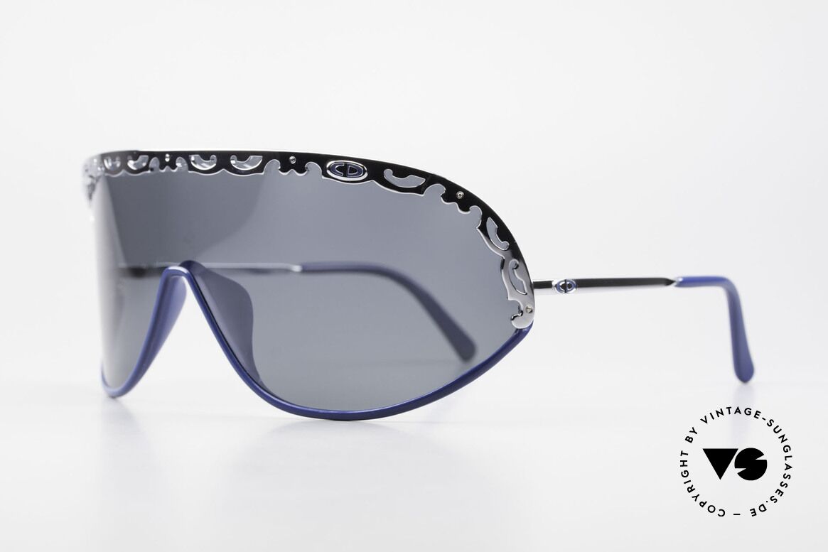 Christian Dior 2501 Panorama View Shades 80s 90s, functional designer shades with polarized lens / shield, Made for Women