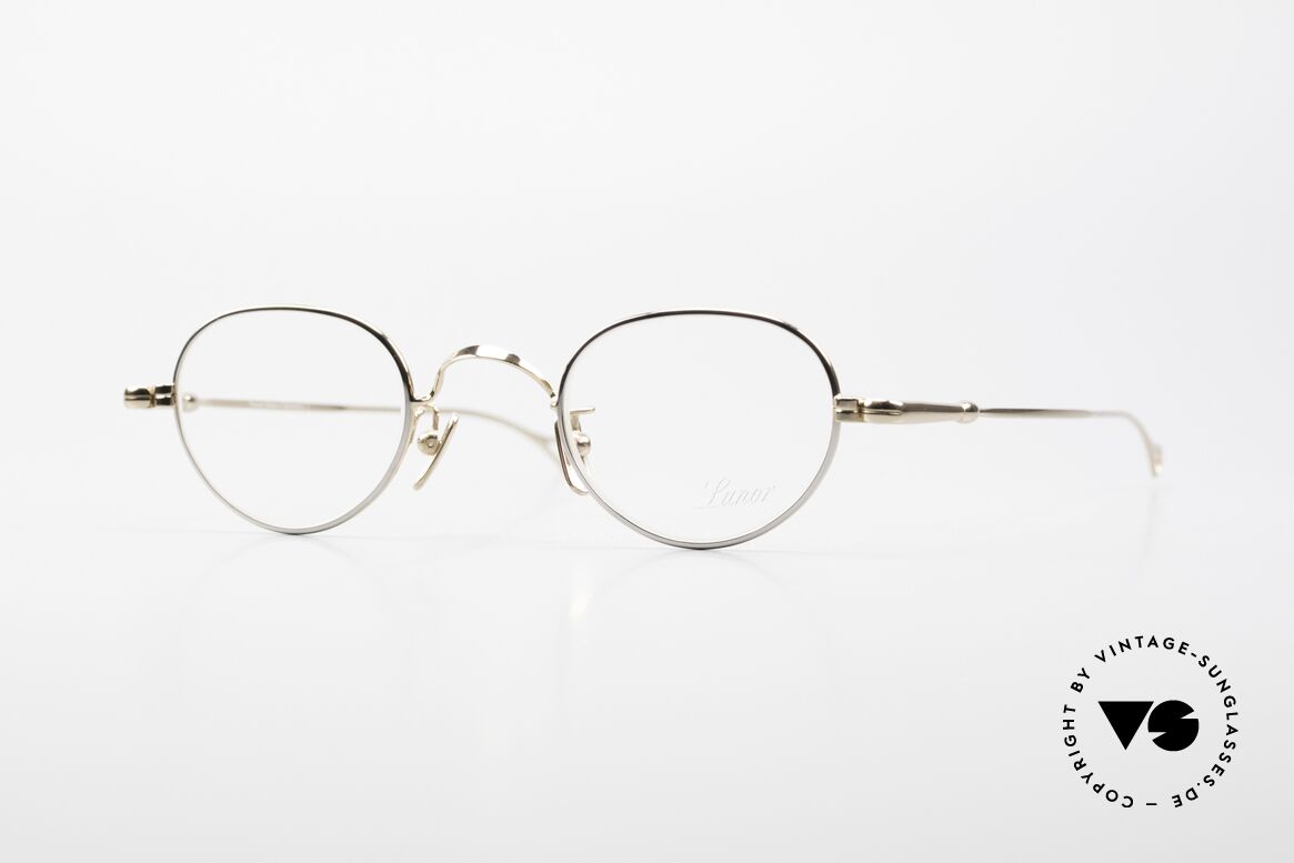 Lunor V 103 Timeless Lunor Frame Bicolor, Lunor glasses: bicolor = gold-plated & platinum plated, Made for Men and Women