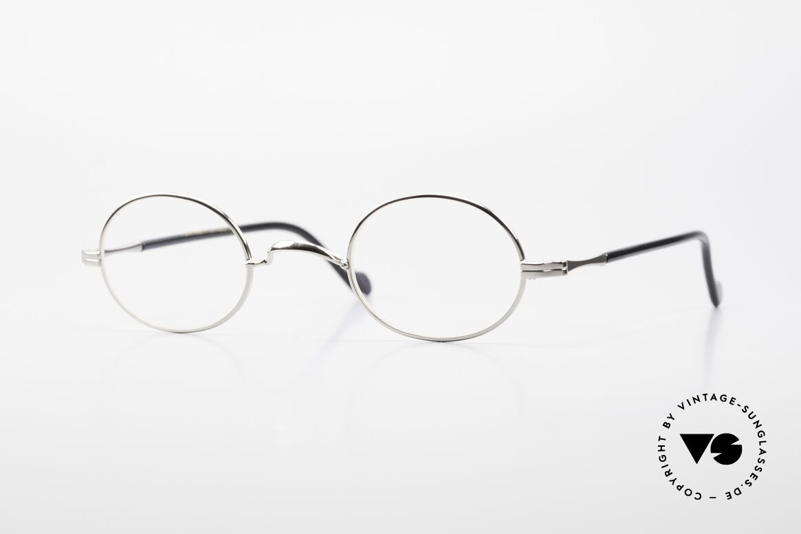 Lunor II A 10 Oval Vintage Frame Platinum, oval Lunor glasses of the Lunor II-A series (A = acetate), Made for Men and Women