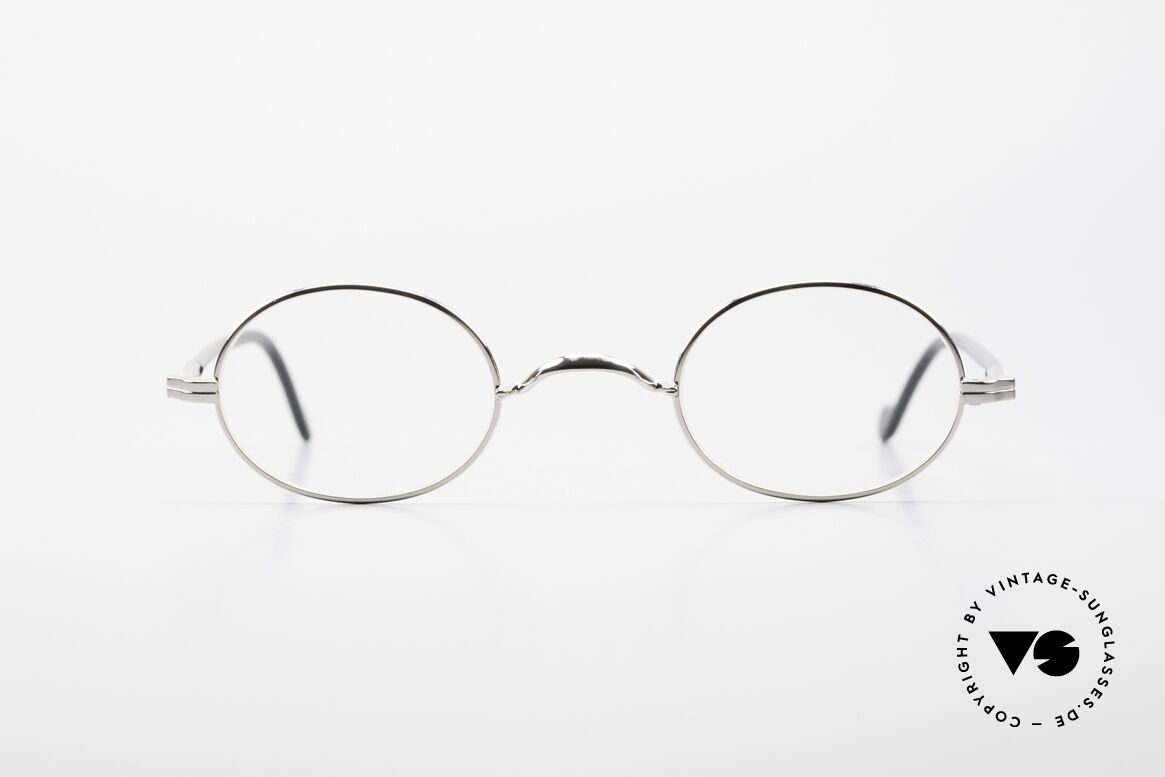 Lunor II A 10 Oval Vintage Frame Platinum, oval Lunor glasses of the Lunor II-A series (A = acetate), Made for Men and Women