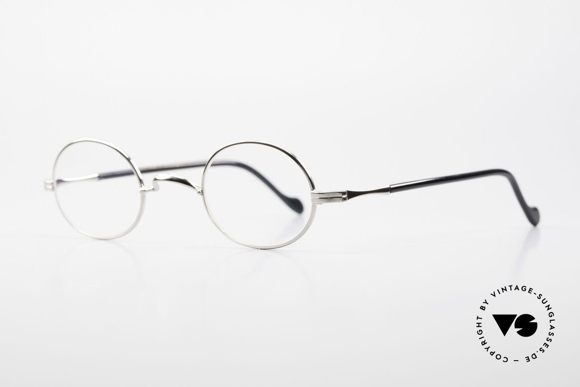 Lunor II A 10 Oval Vintage Frame Platinum, precious platinum-plated, tangible TOP-NOTCH quality, Made for Men and Women