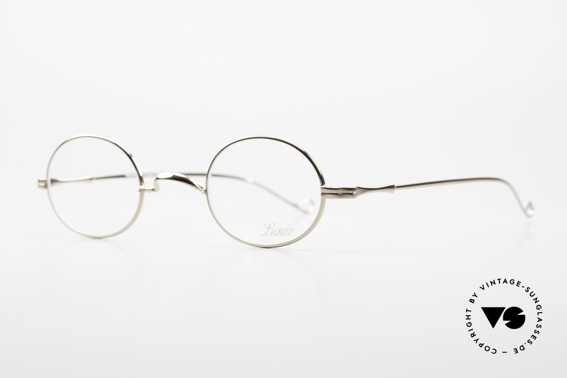 Lunor II 10 Oval Frame Gold Plated GP, rather a small model (in size 43/26) for ladies and gents, Made for Men and Women