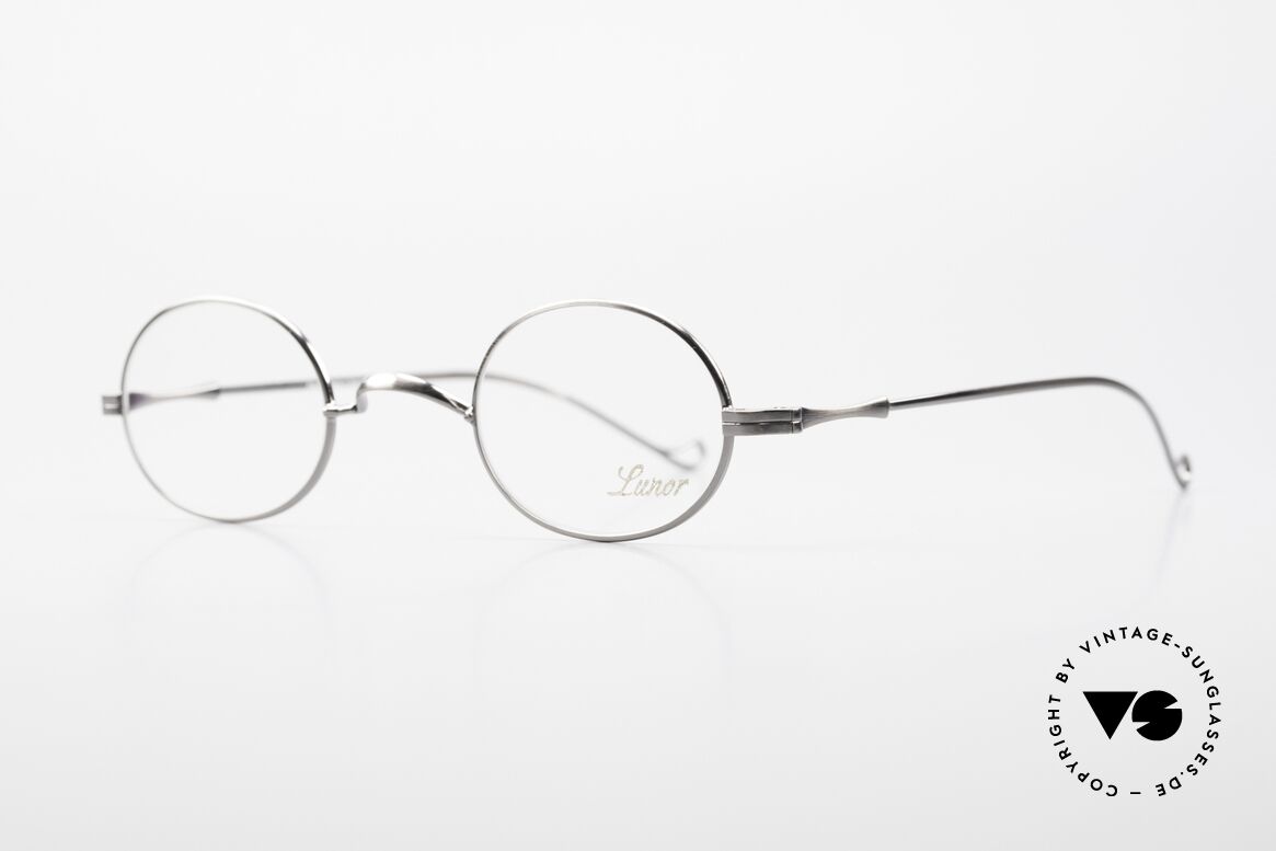 Lunor II 10 Oval Frame Antique Silver, rather a small model (in size 43/26) for ladies and gents, Made for Men and Women