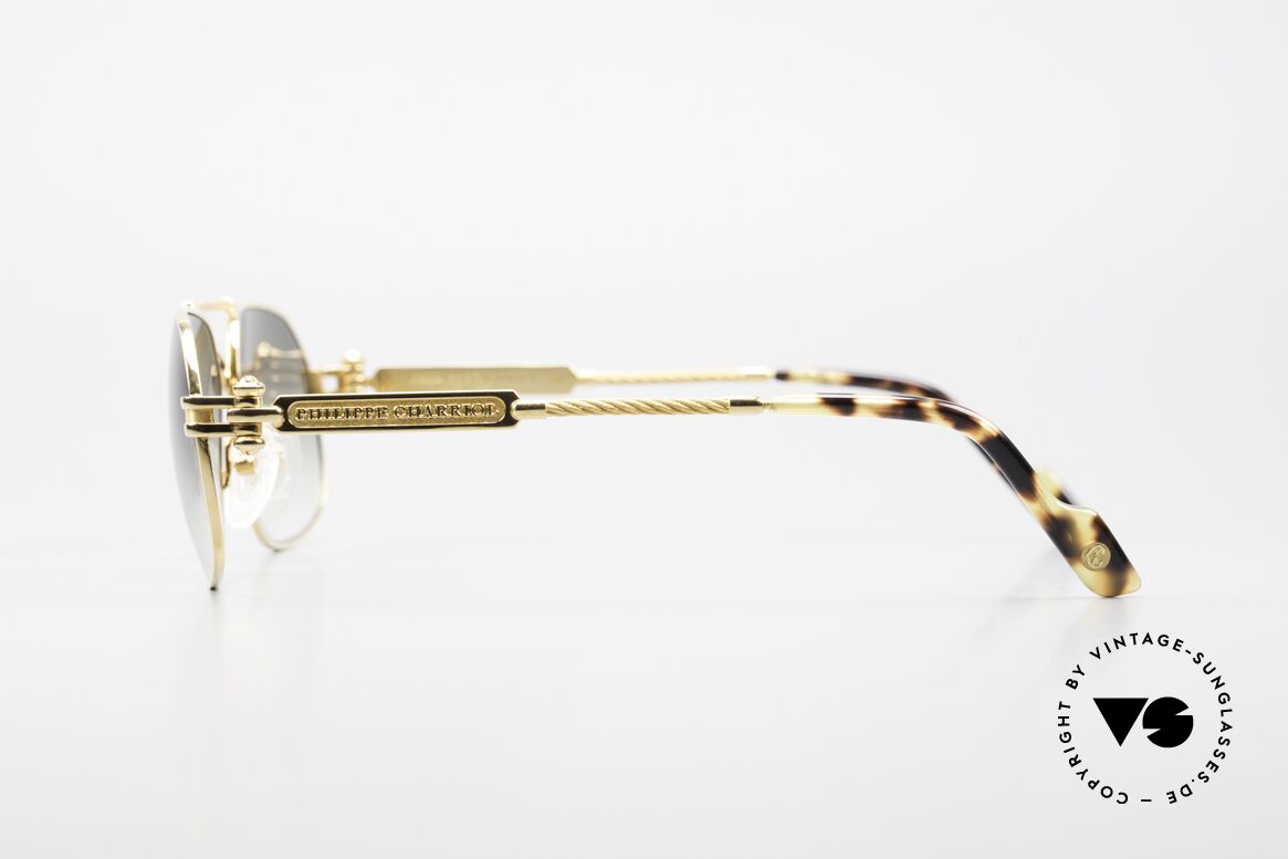 Philippe Charriol 90PP Insider 80's Luxury Sunglasses, e.g. the Charriol sunglasses are double GOLD-plated, Made for Men