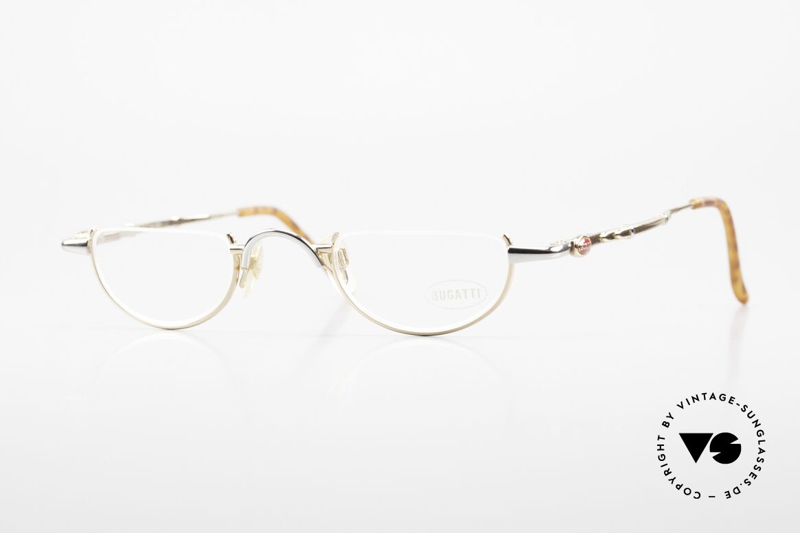 Bugatti 28108 Men's Reading Frame Bicolor, very noble men's reading eyeglass-frame by Bugatti, Made for Men
