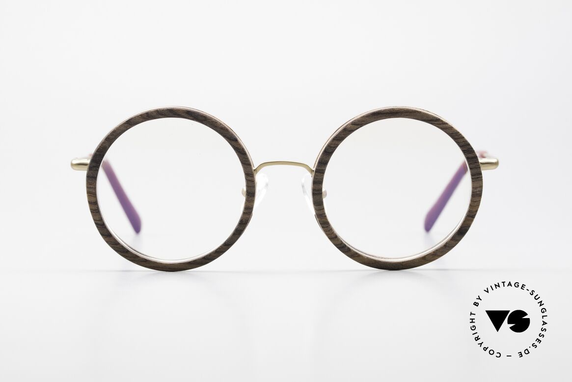 Kerbholz Rudolph Round Wood Frame Teak Wood, round wood eyeglasses by Kerbholz, made in Germany, Made for Men and Women