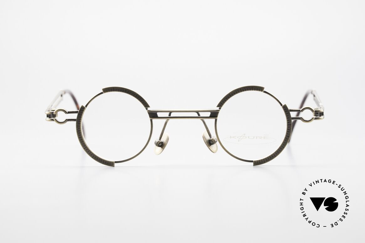 Koure KR8103 90's Glasses Round Steampunk, KOURE glasses 8103, size 34/30, from 1994, Steampunk, Made for Men and Women