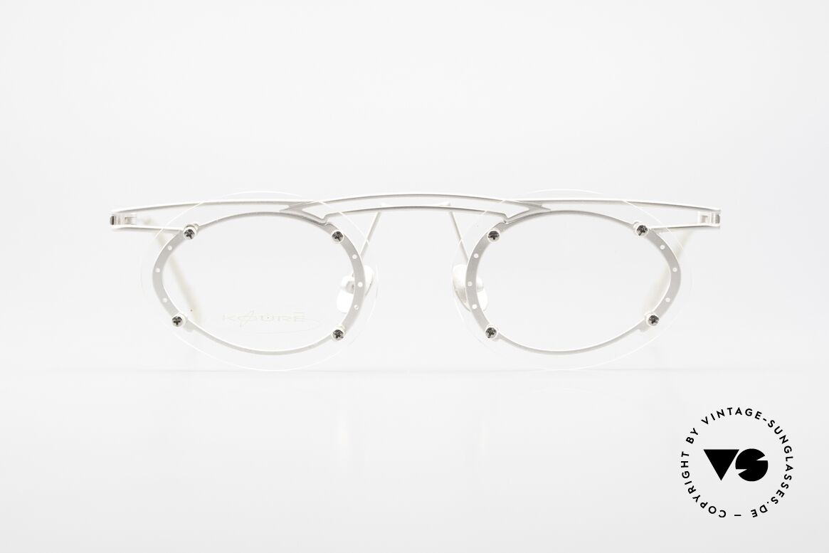 Koure KR8013 Designer Glasses Ellipsoidal, KOURE glasses 8013, size 52/17, from 1994, Steampunk, Made for Men and Women