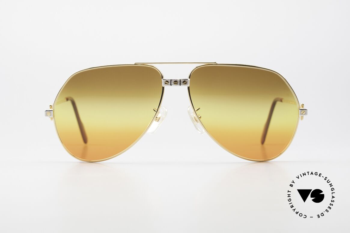 Cartier Vendome Santos - L Triple Gradient Desert Sun, mod. "Vendome" was launched in 1983 & made till 1997, Made for Men