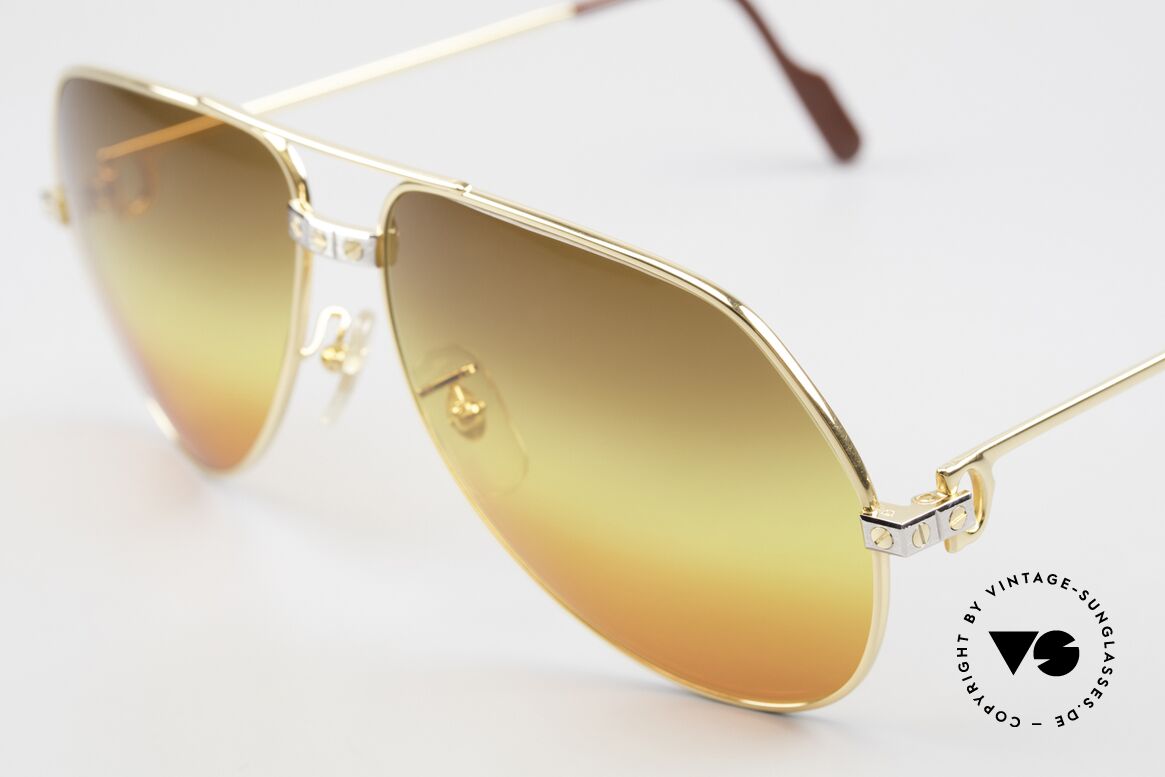 Cartier Vendome Santos - L Triple Gradient Desert Sun, unique sun lenses, triple gradient "desert sun", VERTU, Made for Men
