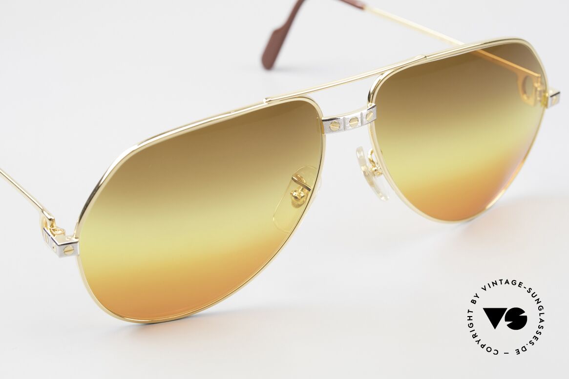 Cartier Vendome Santos - L Triple Gradient Desert Sun, CUSTOMIZED LENSES: you won't find them elsewhere!, Made for Men