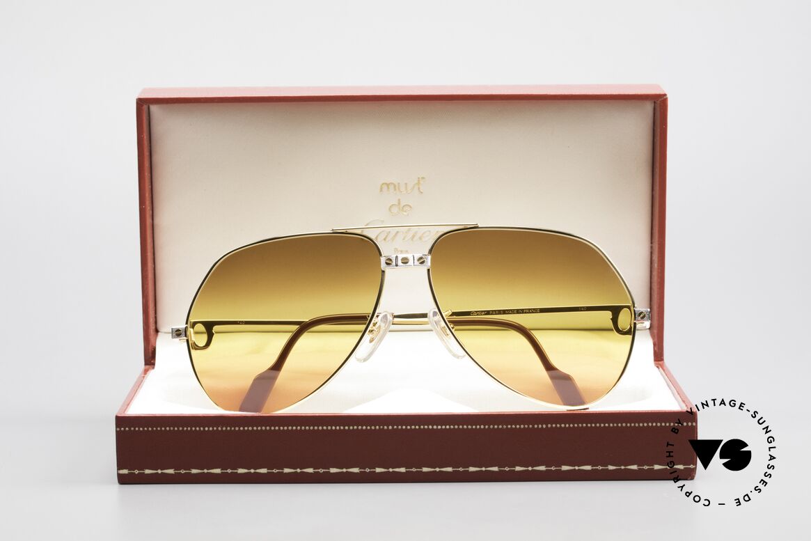Cartier Vendome Santos - L Triple Gradient Desert Sun, NO retro sunglasses, but an authentic vintage ORIGINAL, Made for Men