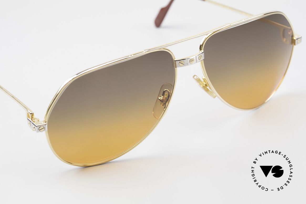 Cartier Vendome Santos - L Double Gradient Desert Storm, CUSTOMIZED LENSES: you won't find them elsewhere!, Made for Men