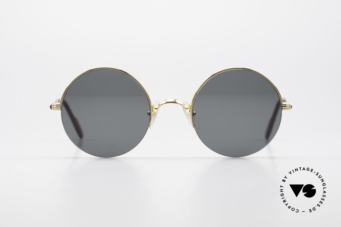 Cartier Mayfair Luxury Round Sunglasses 90's, noble CARTIER designer model from the 90's, Made for Men and Women
