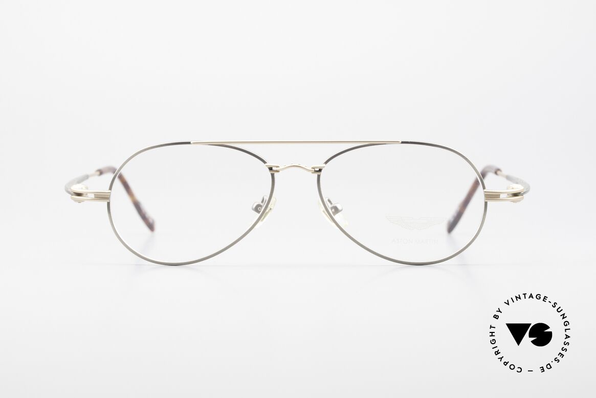 Aston Martin AM49 Titanium Glasses Aviator Style, accessory for the luxury British sports cars; just noble!, Made for Men