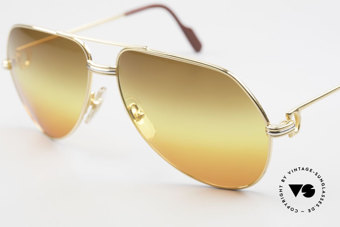 Cartier Vendome LC - M TRIPLE GRADIENT DESERT SUN, unique sun lenses, triple gradient "desert sun", VERTU, Made for Men and Women