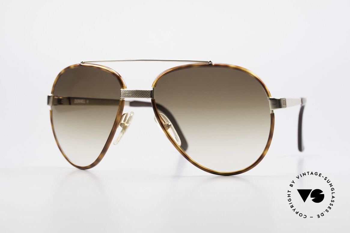 Dunhill 6023 80's Sunglasses Luxury Aviator, 80's A. Dunhill vintage sunglasses: 6023, 58/17, Made for Men