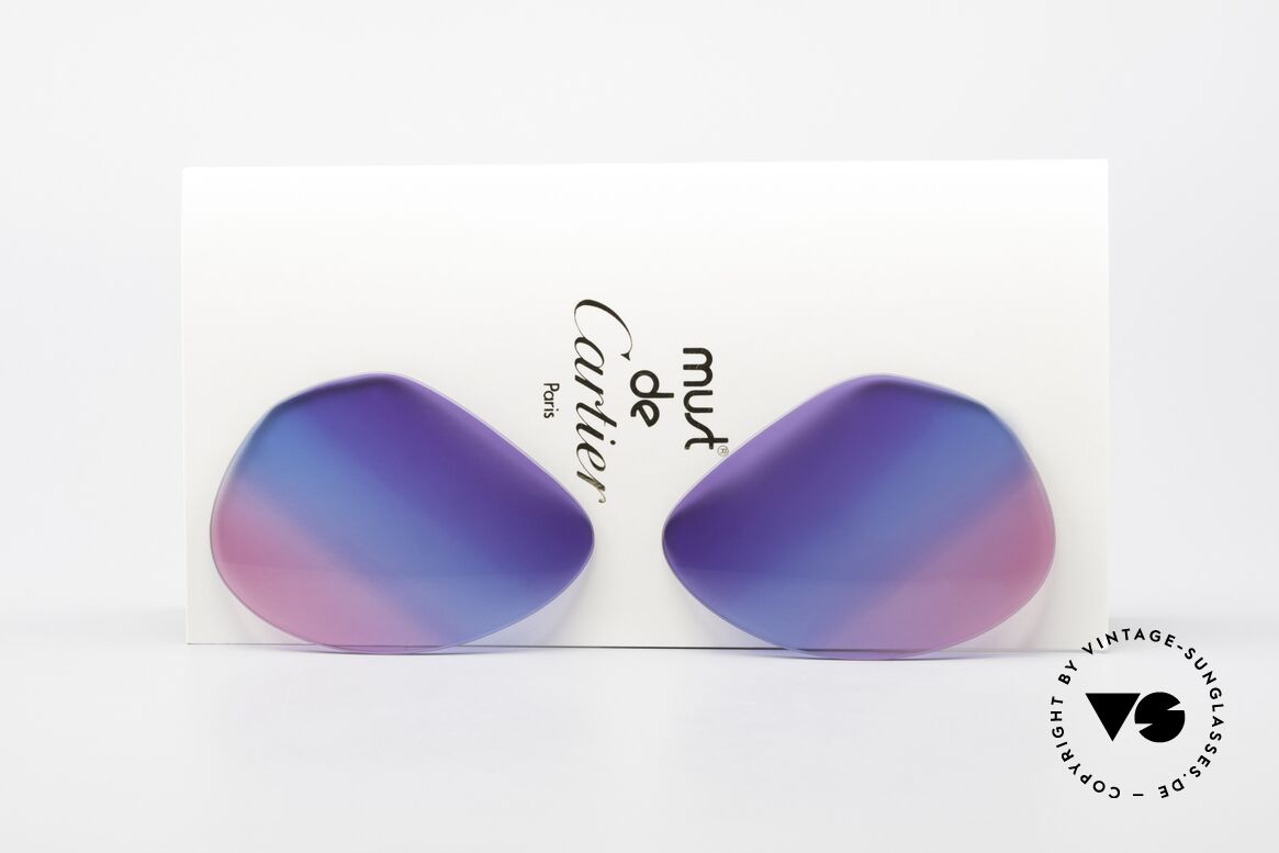 Cartier Vendome Lenses - L Tricolored Sun Lenses Galaxy, replacement lenses for the old Cartier Vendome 62mm!, Made for Men